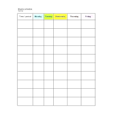 Time Management Chart Template Jasonkellyphoto Co