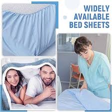 Amazon.com: SmoothNovelty 4 Pcs Hospital Bed Sheets Set, Soft Knitted  Standard Sheets Quality, Include Fitted Coverlet, Quilt Cover, Pillow Case  and Blanket(Blue) : Home & Kitchen