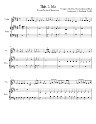 Free beginner violin sheet music with piano accompaniment for students that are just getting started. This Is Me Greatest Showman Beginner Violin Music The Violin