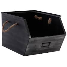 Boite metal rangement papier pas cher et au meilleur prix chez rueducommerce avec du choix, le service. Casier En Metal Noir 23x32x20cm Paniers Boites De Rangement Pier Import