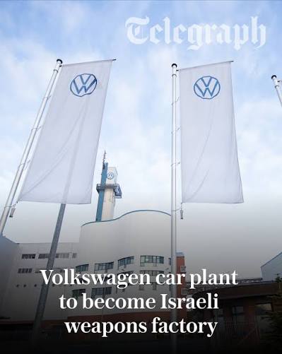 Volkswagen is selling one of its plants to be turned into a weapons factory for Israel's biggest missile manufacturer. The Osnabrück factory in north-west Germany is expected to end vehicle production next