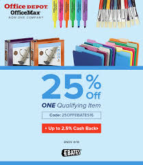 Use Ebates To Shop This Hot Deal At Office Depot And Office Max And Earn Up To 2 5 Cash Back On All Purchases Show Me The Money Office Max Office Depot