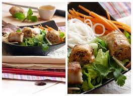 Bo Bun A Ma Facon Et Nems Maison Nems Maison Recette Asiatique Cuisine Asiatique