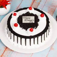 Lemon poppy seed cake with strawberries. Womens Day Black Forest Treat Myflowertree
