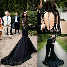 Ebay Ad Illusion Back Lace Mermaid Black Wedding Dresses Long Sleeve Country Bridal Gown Bridal Gowns Mermaid Black Wedding Dresses Twilight Wedding Dresses Shop wedding dress mermaid at affordable prices from best wedding dress mermaid store milanoo.com.