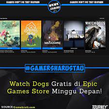 Watch Dogs Gratis Di Epic Games Store Minggu Depan Minggu Website Game