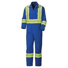 Pioneer 5558a V2520210 Flame Resistant Cotton Safety Coverall Royal Regular Sizes