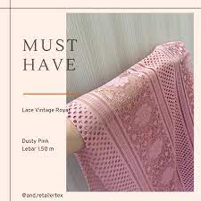 Maybe you would like to learn more about one of these? Brokat Lace Vintage Royal Dusty Pink Shopee Indonesia