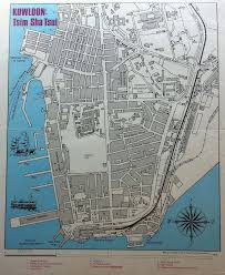 Kowloon Tsim Sha Tsui 1973 Hong Kong Map Lost In Hong Kong Hong Kong