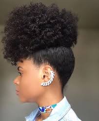 Triton's fury blue balayage for black hair. Natural Hair Updo Styling For Black Women To Style Their Hair At Home Natural Hair Updo Natural Hair Inspiration Hair Styles