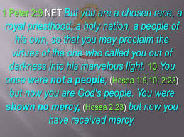 Verse by verse bible study on www.thecloudchurch.org through the book of 1 peter, covering chapter 2 and verses nine to eleven by robert breaker. 10 Chosen Royal Holy 1 Peter 2 9 10