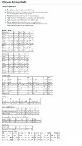 womens sizing charts size chart for kids clothing size