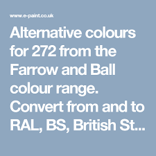 Alternative Colours For 272 From The Farrow And Ball Colour