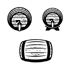 Barrel Svg Bundle, Wood Barrel Clipart, Beer Keg Vector, Barrel Decal,  Barrel Cut Files, Barrel Silhouette.