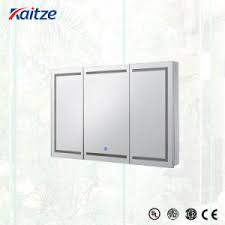 Frameless front door mirror options include a flat mirror and. China Wall Mounted Bathroom Mirror Storage Medicine Cabinet With Light Triple Door Tri View China Triple Door Cabinet Led Mirror Cabinet