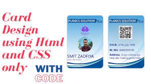 50+ beautiful & free html/css cards. Employee Or Student Id Card Using Html And Css 2020 Youtube