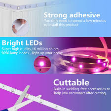 Smart led lights provide an immersive gaming setup, encouraging you to raise your game strategy and confidence. Buy Gusodor Led Strip Lights 32 8 Feet Smart Led Lights For Bedroom Color Changing Led Light Strips Music Sync Rgb Led Rope Lights With Remote App Control Led Tape Lights For Room