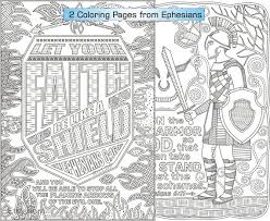 We recommend some of their more complicated mandala designs. Two Bible Coloring Pages Ephesians 6 11 And 6 16 Etsy