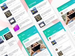 Image captiona continuous feed of news articles, videos and websites will appear on the google homepage. News Feed App Uplabs