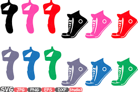 If you have a dancer in the house, this is a must have. Sneakers Ballet Shoes Svg Silhouette Cutting Files Sign Icons Dance Slippers Cricut Design Studio3 Cameo Vinyl Monogram Clipart 668s By Hamhamart Thehungryjpeg Com