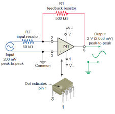 741 Op Amp Voltage Amplifier Circuit Electronics Projects Diy Amplifier Audio Design