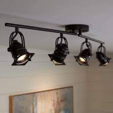 Hamilton 4 Light Swing Arm Bronze Led Track Fixture 3t192 Lamps Plus Adjustable Lighting Lamps Plus Ceiling Lights