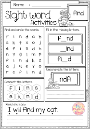These Sight Word Pages Help Children To Learn Sight Word By Spelling Readin Kindergarten Worksheets Sight Words Sight Words Kindergarten Sight Word Worksheets