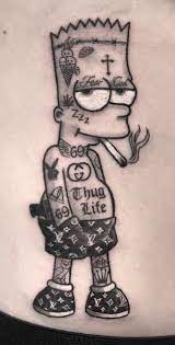 The gangster tattoo and the prison tattoo don't need formal introductions. Cartoon Gangster Tattoo Outlines In 2021 Gangster Tattoos Gangsta Tattoos Gang Tattoos