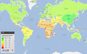 World Map Of National Iq Scores By Country Targetmap Map Create Your Own Map World Map