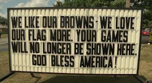 Cleveland There Is New Fallout From The Fierce Debate Over Cleveland Browns Players Kneeling During Browns Players Cleveland Police Stand For National Anthem