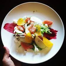 Sweet Obsession Trafalgars On Instagram House Smoked Trout Salad Beetroot Emulsion Spring Onion Fe Fennel And Apple Salad Smoked Trout Salad Apple Salad