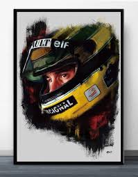 Ποιο παιχνίδι θα παίξετε σήμερα Agora Diakosmhsh Spitioy Ayrton Senna F1 Formula Legend Star Champion Race Car Canvas Painting Vintage Poster And Prints Wall Art Picture For Home Decor