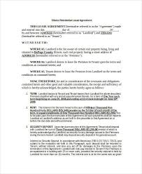free 23 lease agreement forms in ms word