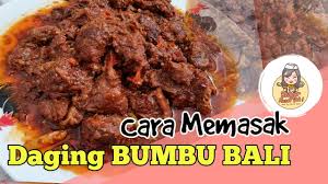 Resep rendang daging sapi bukan hanya cara membuatnya yang penting, tapi juga memilih jenis dagingnya juga harus benar. Resep Dan Cara Memasak Daging Bumbu Bali Rasa Bintang Lima Youtube