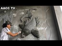 A concrete wall needs to be built on top of a concrete footer in order to be stable. 6 3d Rendering Technique Using The Latest Sand And Cement On Concrete Walls Youtube Concrete Wall Cement Design Concrete Art