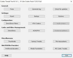 It's a collection of directshow filters and codecs that support the playback of different types of videos files, subtitles, audio and offline and online streams. K Lite Codec Pack 16 1 2 Full Download For Pc Free