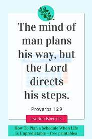 How To Plan A Schedule When Life Is Unpredictable Free Printable Live Nourished Bible Encouragement Bible Studies For Beginners Scripture Quotes
