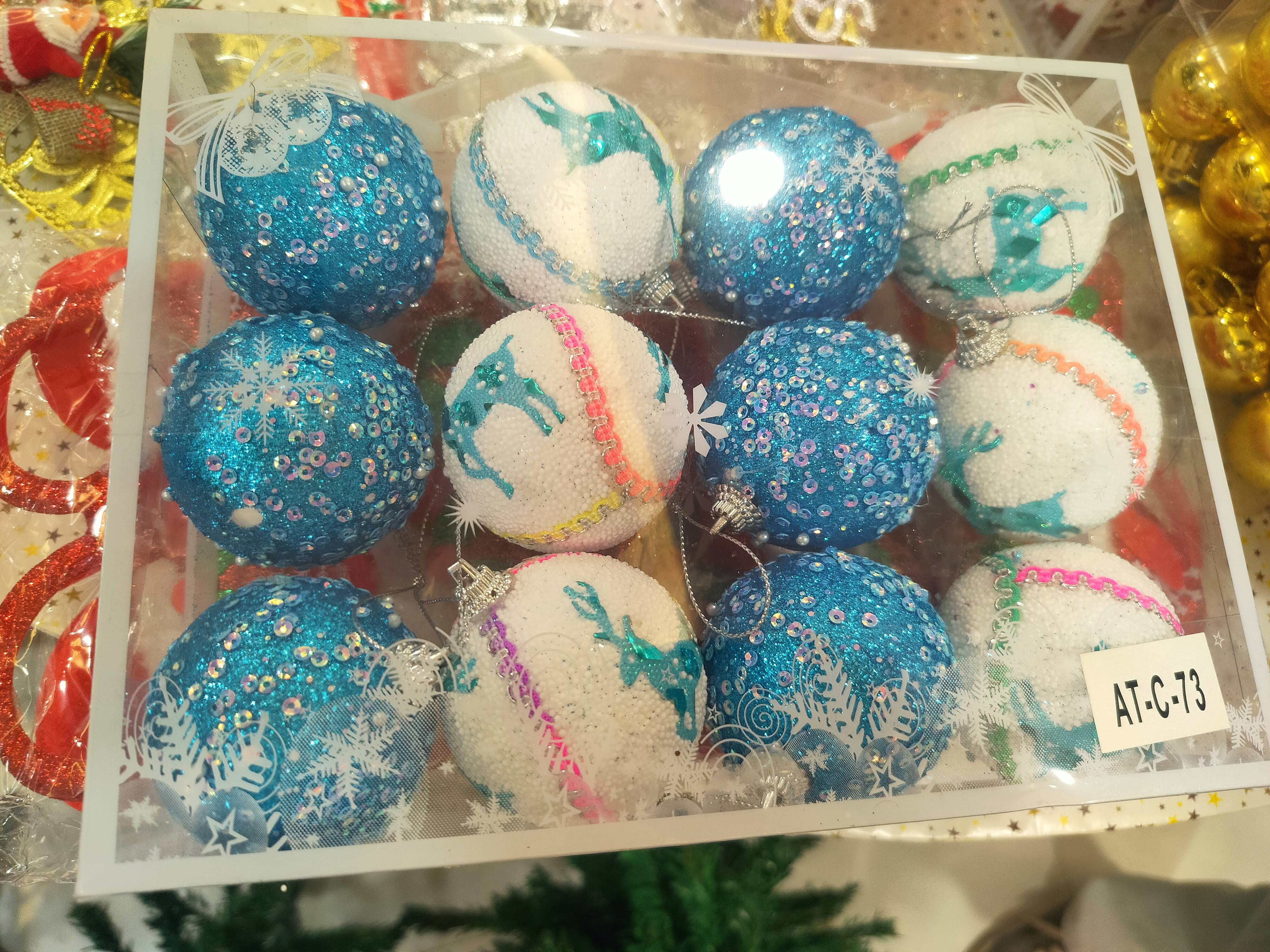 christmas tree ball hangings product image