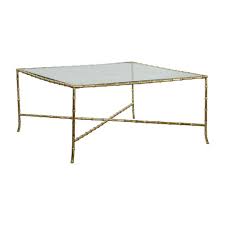 So today, we will showcase rectangular glass top tables. Italian Midcentury Brass Faux Bamboo Coffee Table With Glass Top And Stretcher English Accent Antiques