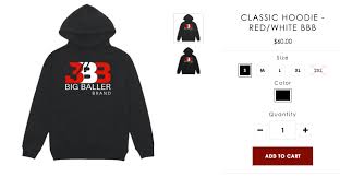 Big baller brand bbb legends hoodie. Walmart And Amazon Are Selling Knockoff Big Baller Brand Merchandise