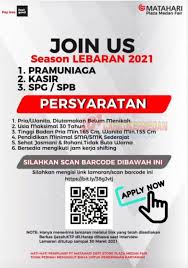 Sumber utama lowongan kerja medan khusus loker di kota medan yang di informasikan oleh poskerjamedan, kali ini poskerjamedan.com akan menginformasikan lowongan kerja medan terbaru juli 2021 office boy di pt sinar inti palmtech silahkan di baca, dan selamat. Loker Tamatan Sma Smk Di Pt Matahari Dept Store Medan Maret 2021