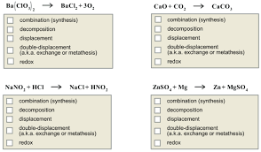 For each of the following reactions, identify the missing. Classify Each Of These Reactions A Single Clutch Prep