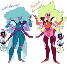 Fan Fusion Blue And Yellow Alexandrites Steven Universe Fan Fusions Steven Universe Fusion Steven Universe Oc