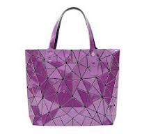 OEM ODM Wholesale SHBC Folded Luminous PU Geometric Wholesale Fashion  Leather Shoulder Bag Women Handbags