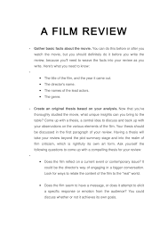 Introduction summary the analysis conclusion you tip…. Calameo A Film Review