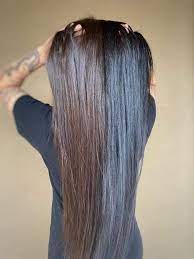 Split Hair Black Hair Dyed Brown Split Hair Black Hair Dye