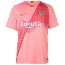 Create jersey with the font fc barcelona 2018/19. Nike Fc Barcelona 3rd Kit Salmon Orange Soccer Jersey 2018 19 Size L For Sale Online Ebay