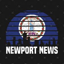 Newport News Virginia Va Group City Silhouette Flag