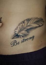 Kleine tattoos tatoo feder tattoo selber machen frauen ringe dezentes tattoo tattoo vorlagen. A4ojessi Feder Be Strong Bauch Tattoos Von Tattoo Bewertung De