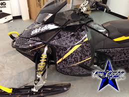 Black And Grey Camo Vinyl Wrap Black And Grey Digital Camo Vinyl Wrap On A Ski Doo Sled Skidoo Camo Vinylwrap Vinyl Wrap Baby Car Seats Baby Car